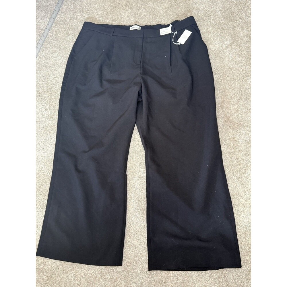 Abercrombie & Fitch Women's size 38 Curve The Sloane Black Wide Leg Pants NWT